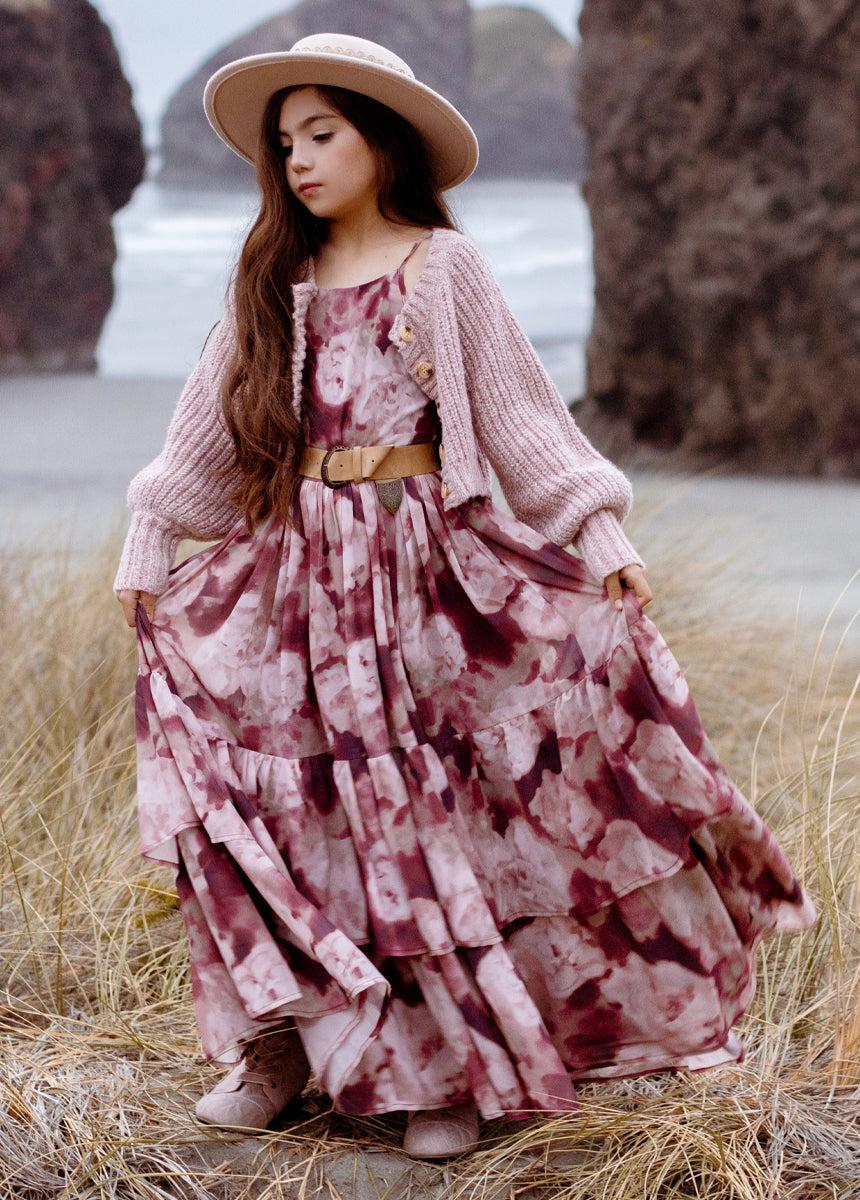 Catrin Dress in Warm Watercolor Girls Product Image