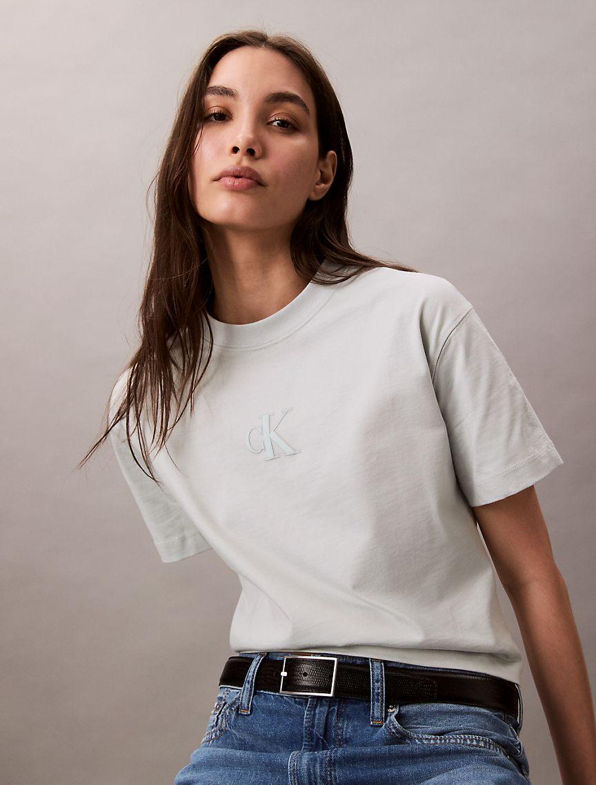 Monogram Logo Cropped Relaxed T-Shirt Product Image