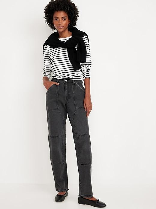 High-Waisted OG Loose Utility Jeans Product Image
