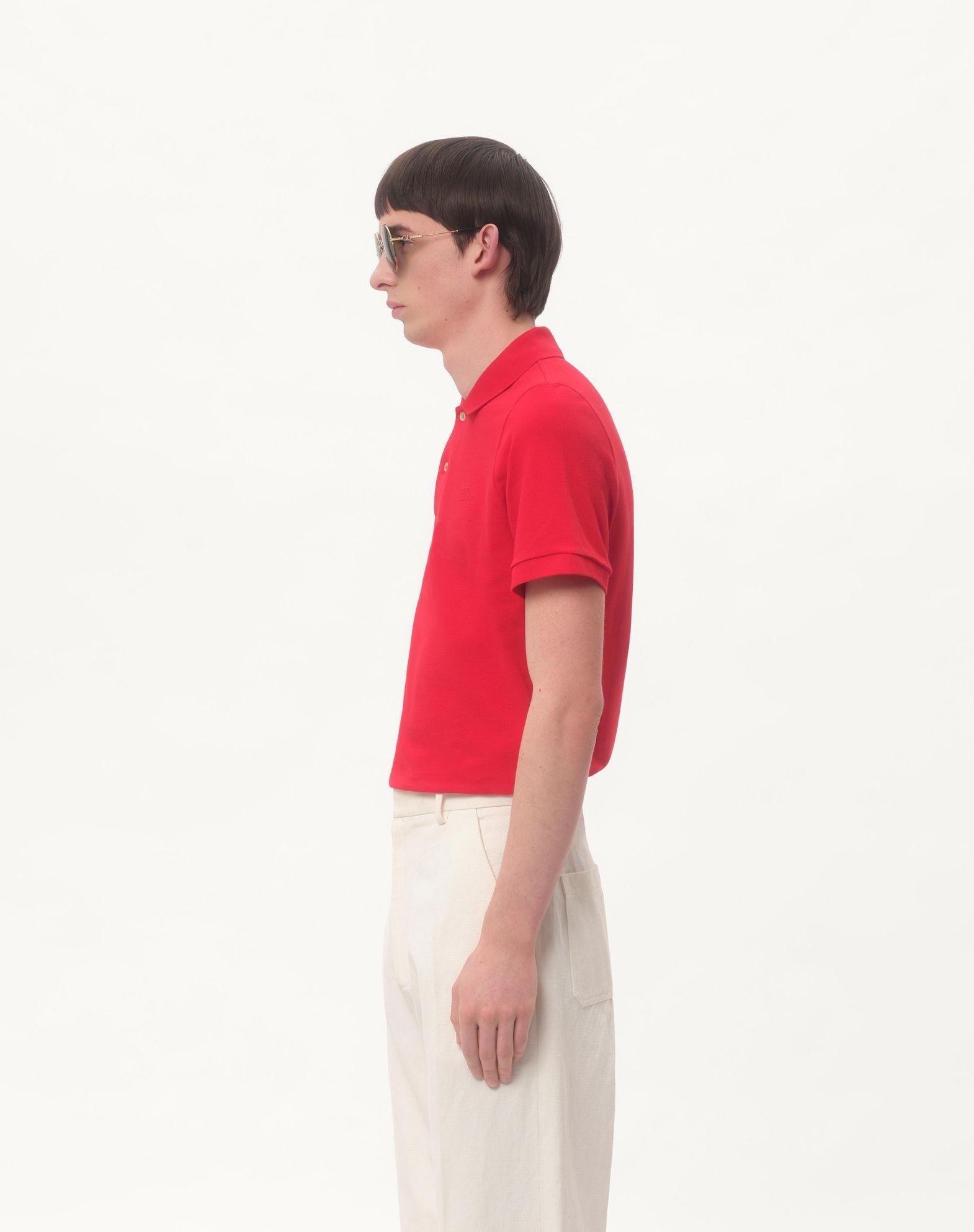 Cotton Piqué Polo Shirt With Vlogo Embroidery Product Image
