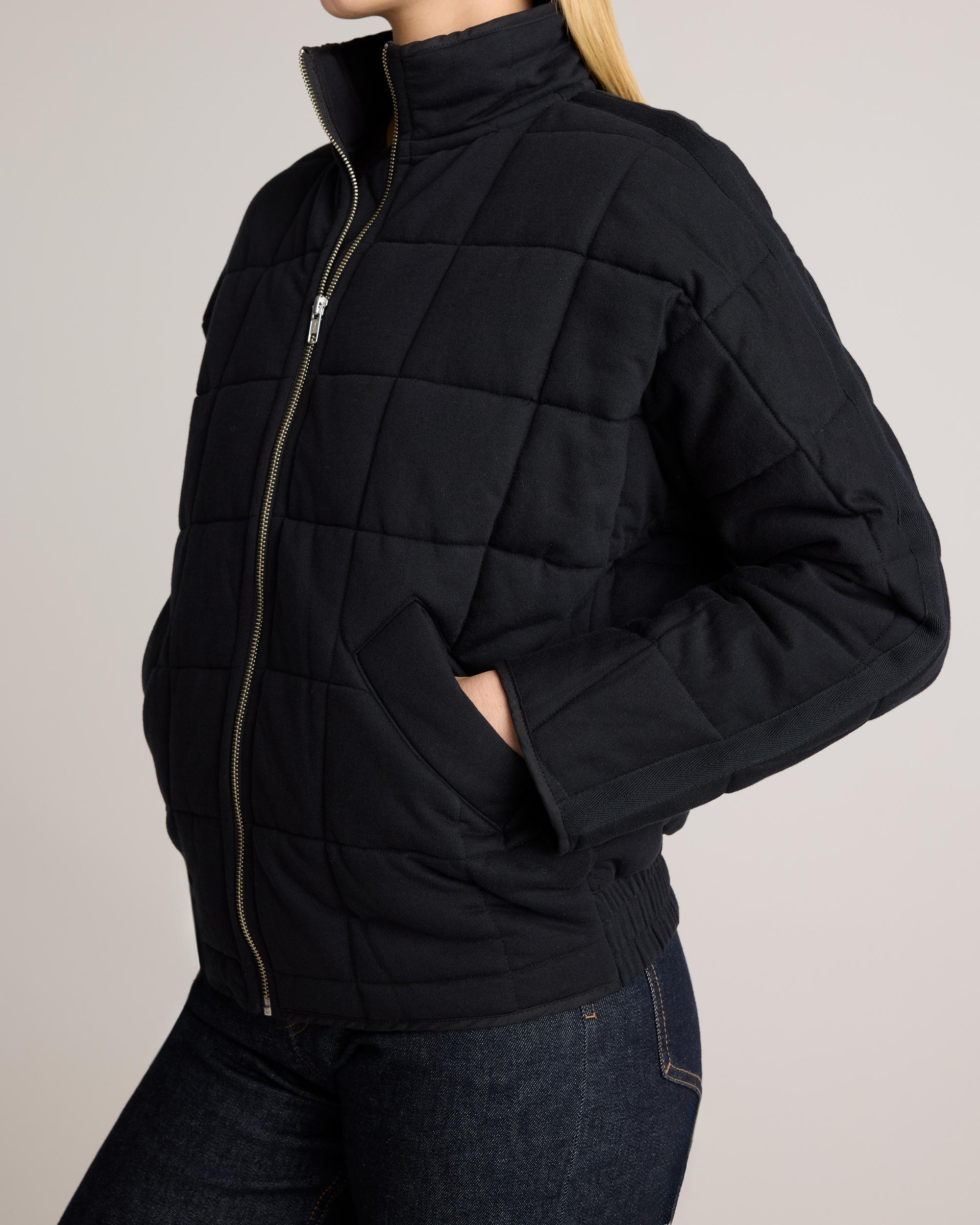 Quince | Women's Quilted Knit Jacket Size XS, Organic Cotton Product Image