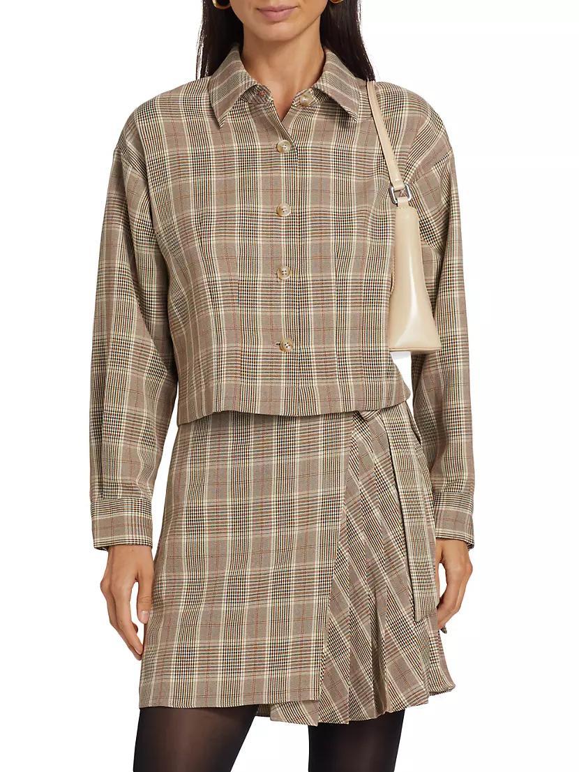 Plaid Stretch Jacket Product Image
