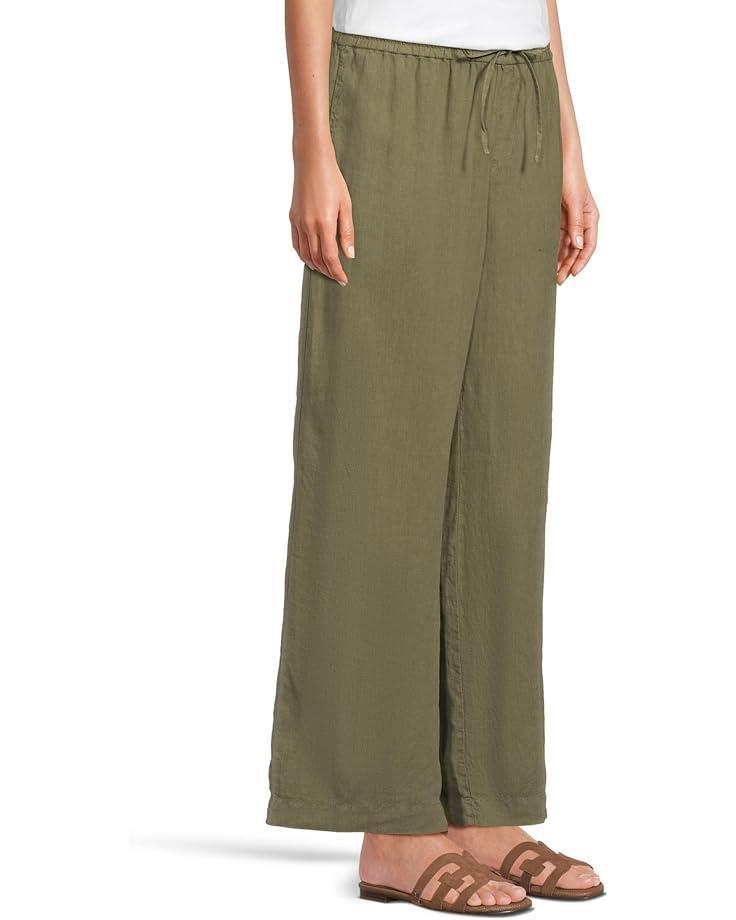 Linen Wide-Leg Pants Product Image