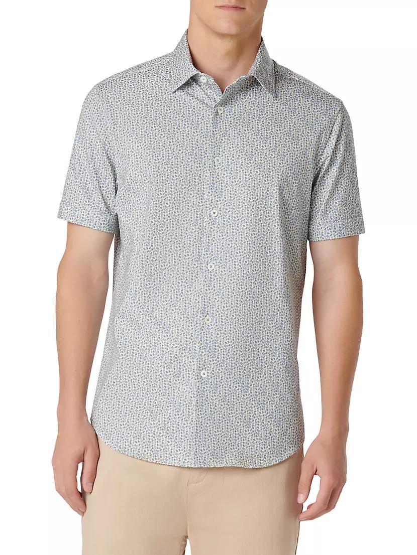 OoohCotton® Miles Geometric Short-Sleeve Shirt Product Image