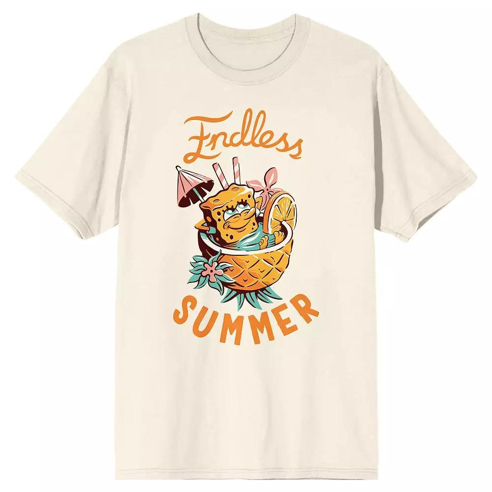 Men's SpongeBob SquarePants Graphic Tee, Size: Large, Off White Product Image