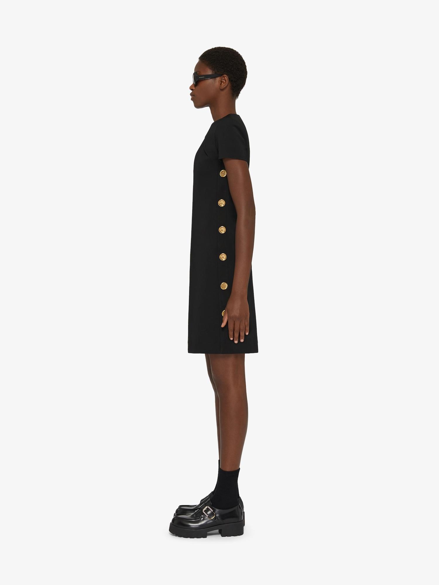 Dress in Punto Milano with buttons Product Image