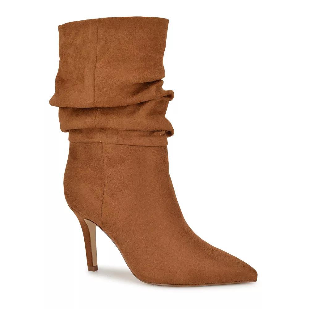 Nine West Slouch Women's Pointy Toe Stiletto Heel Dress Booties, Size: 9.5, Red Product Image