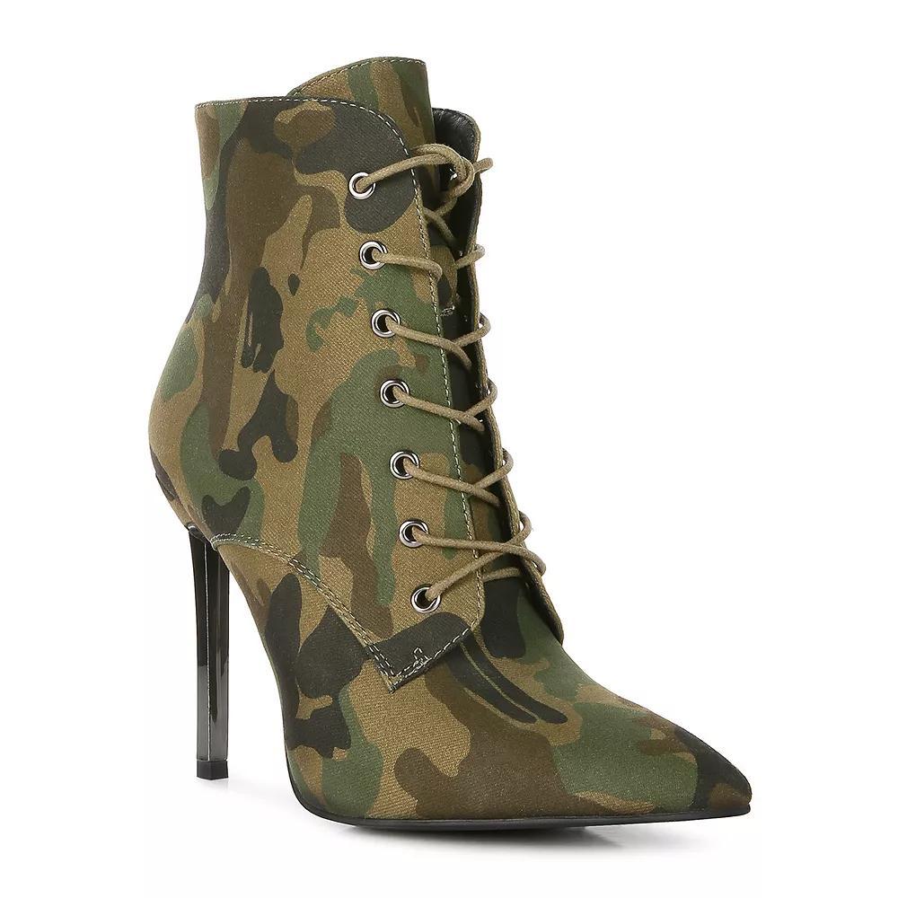 London Rag Women's Heeled Ankle Boots, Size: 7, Black Product Image