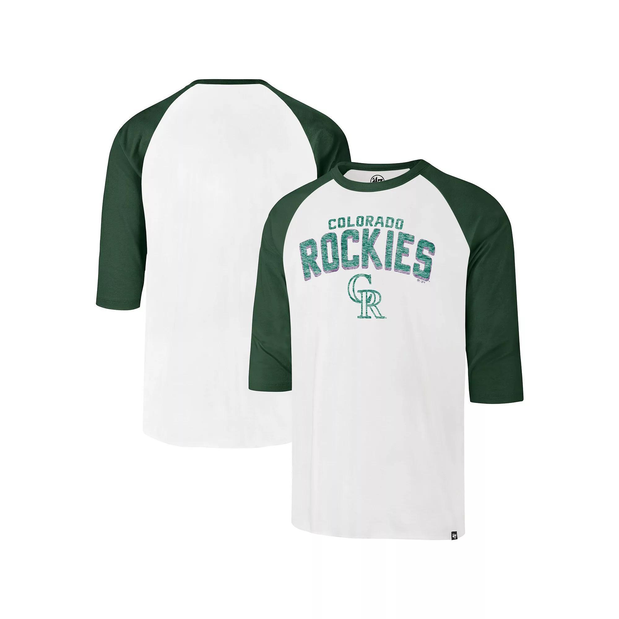 Mens 47 Cream Colorado Rockies City Connect Crescent Franklin Raglan Three-Quarter Sleeve T-Shirt Product Image
