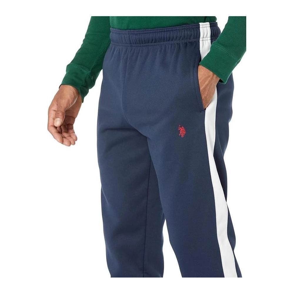 U.S. Polo Assn. Men's Side Stripe Fleece Joggers Classic Navy X-Large Product Image