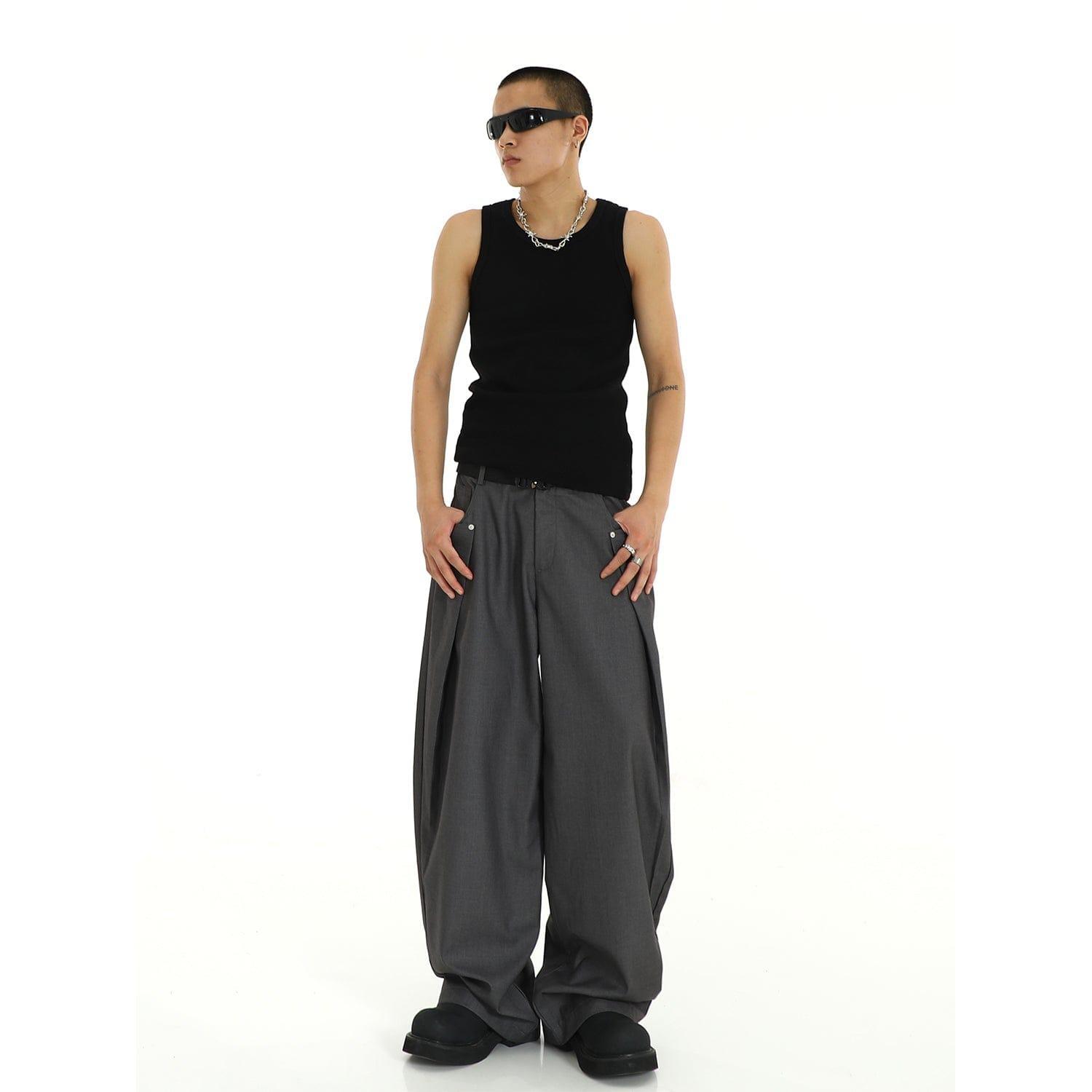 RT No. 9761 FOLDED WIDE PANTS Product Image