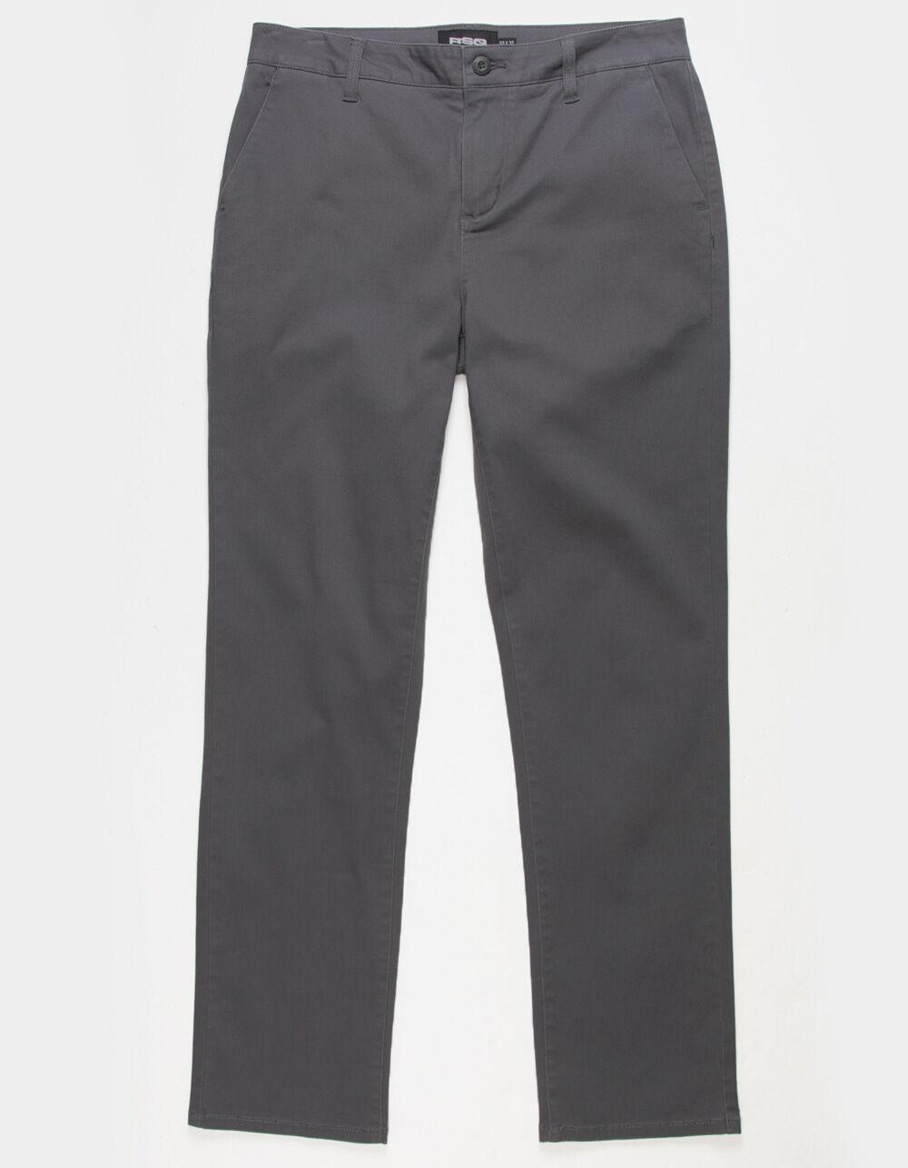 RSQ Mens Slim Straight Chino Pants - SHARK Product Image