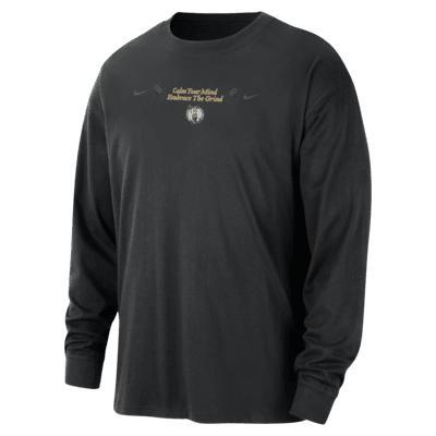 Boston Celtics Courtside Nike Men's NBA Max90 Long-Sleeve T-Shirt Product Image
