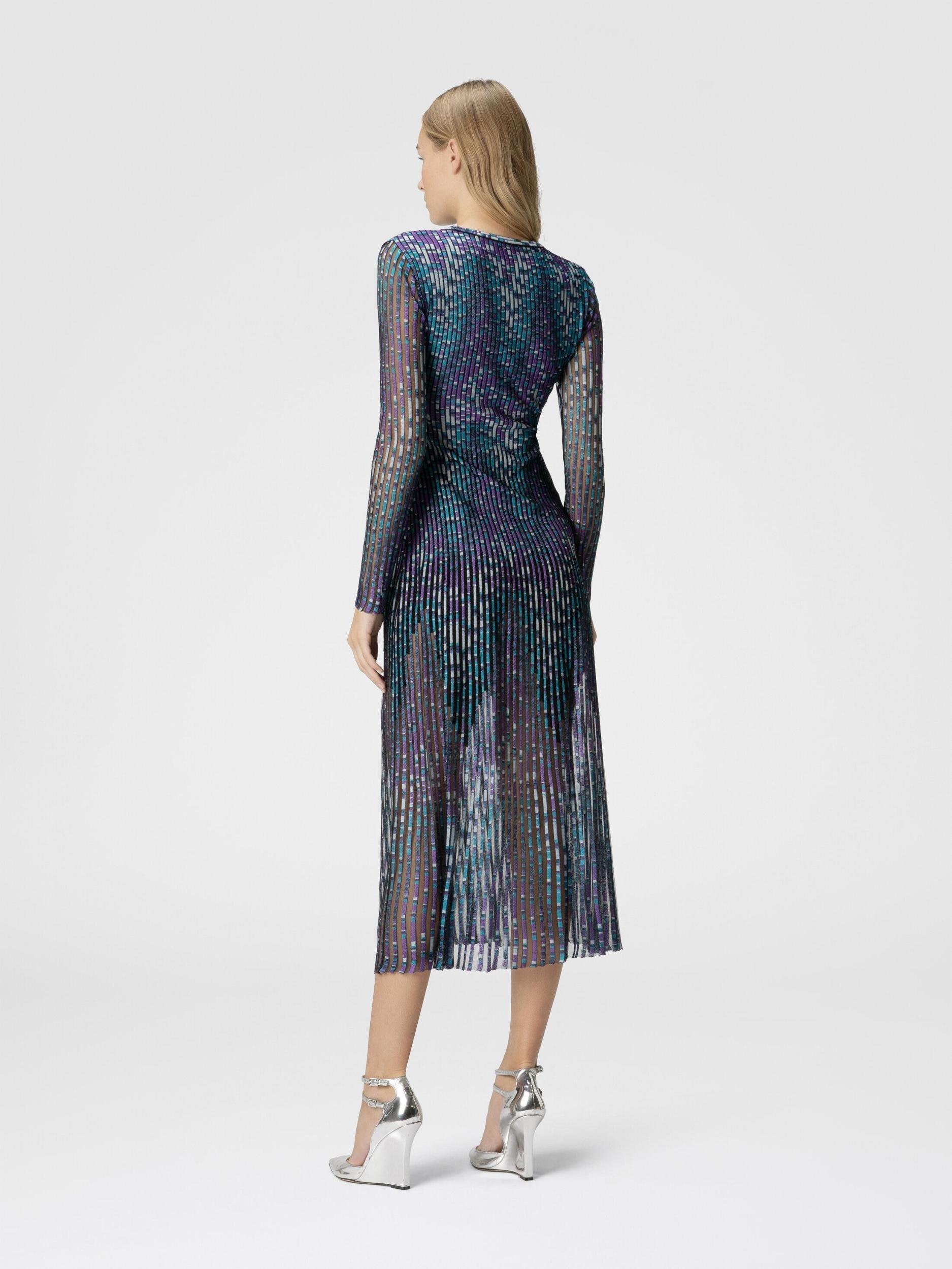 Long dress with partial zigzag pattern Product Image