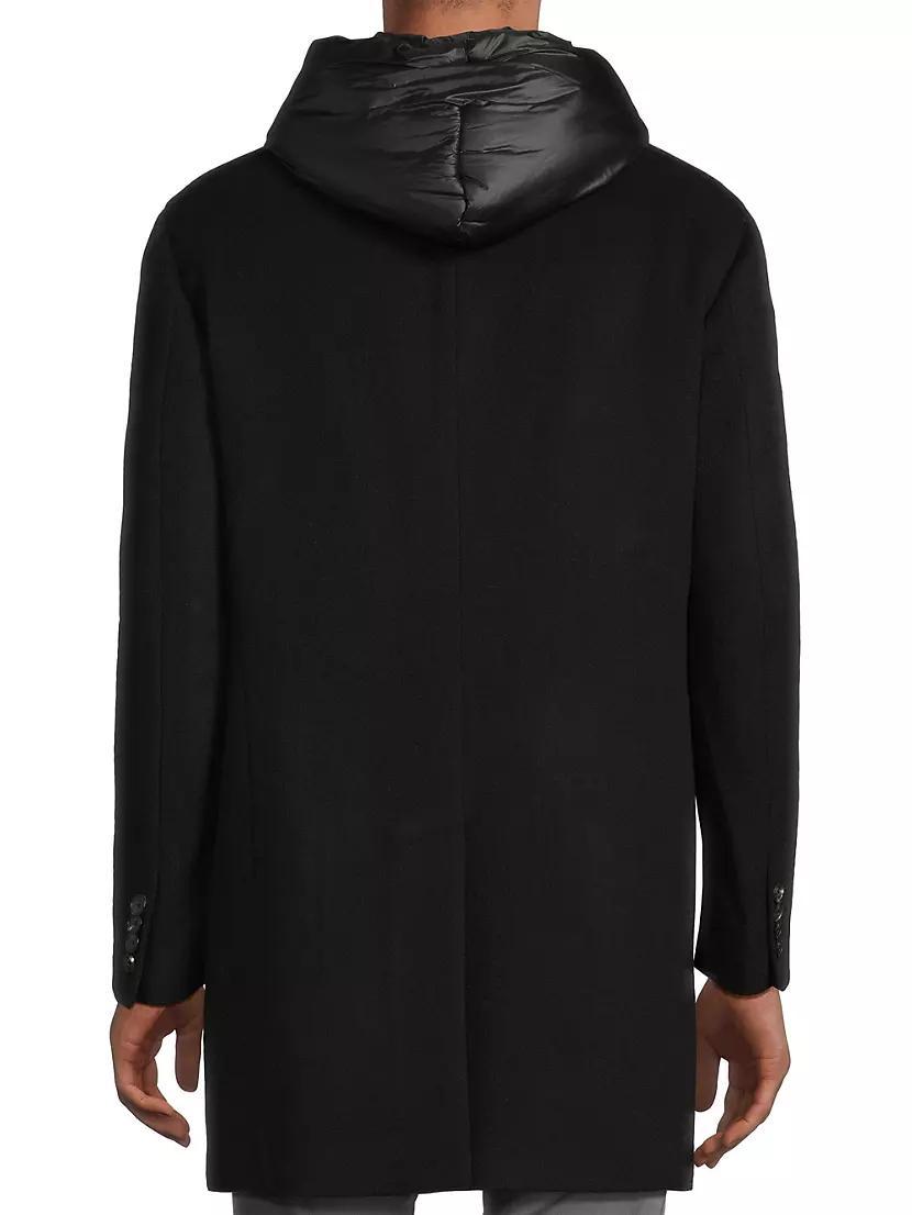 Trenton Wool-Cashmere Puffer Hood Coat Product Image