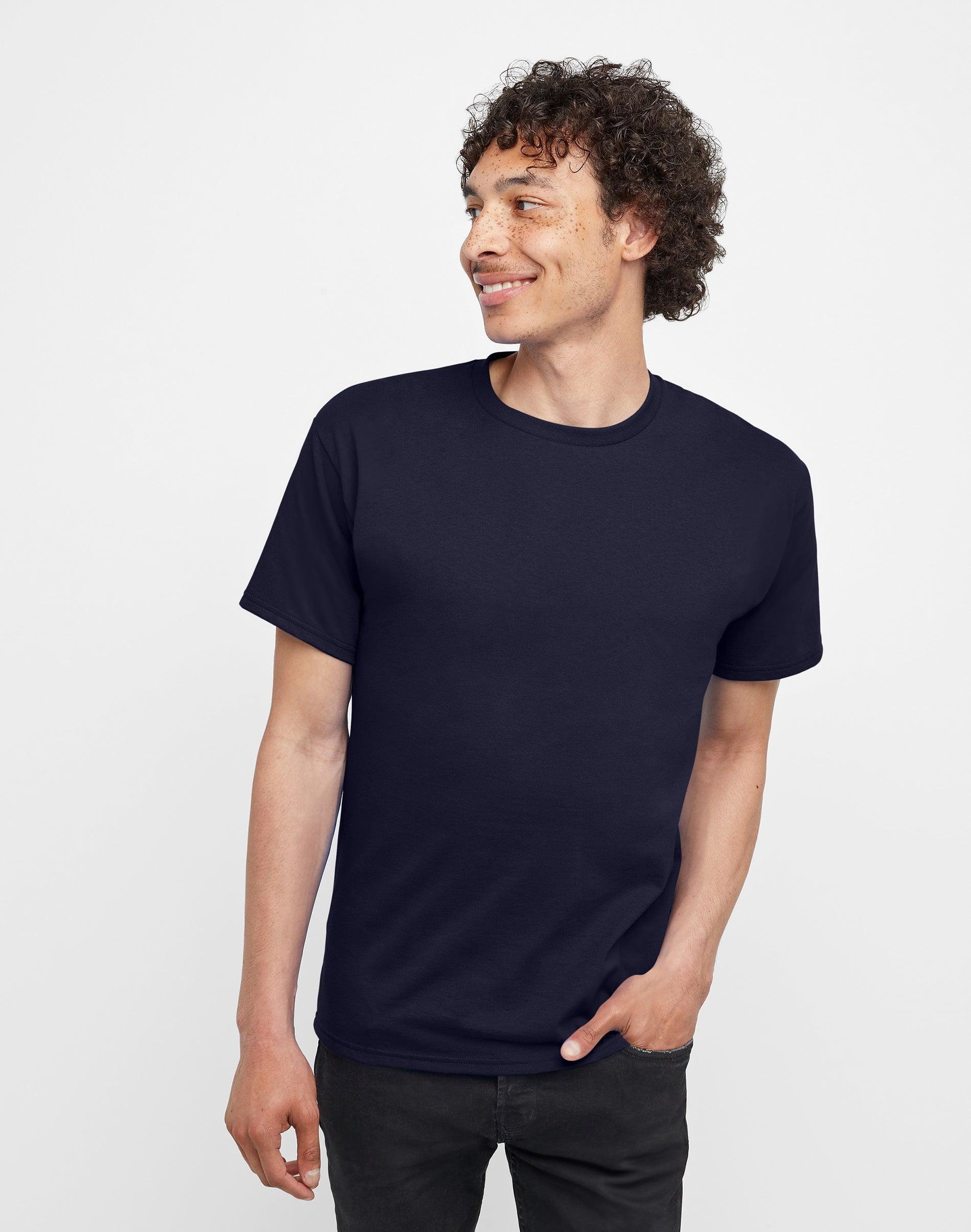 Hanes Essentials Mens Cotton T-Shirt Deep Royal M Product Image