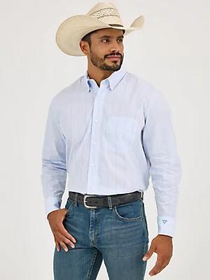 Men's Cody Johnson One Pocket Button Down Shirt in Gray Contrast Product Image
