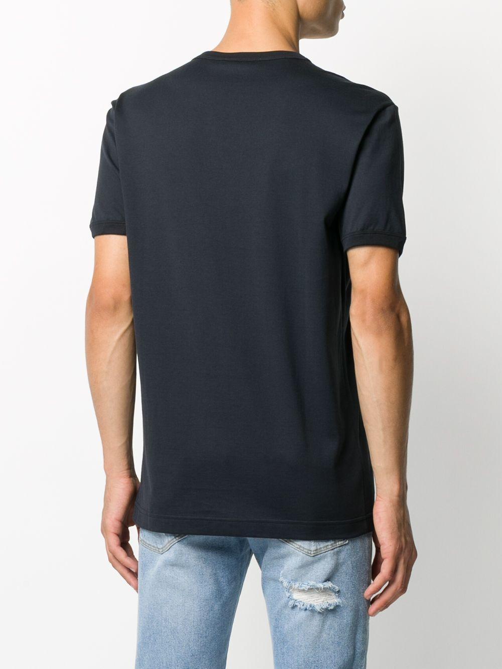 logo label V-neck T-shirt Product Image
