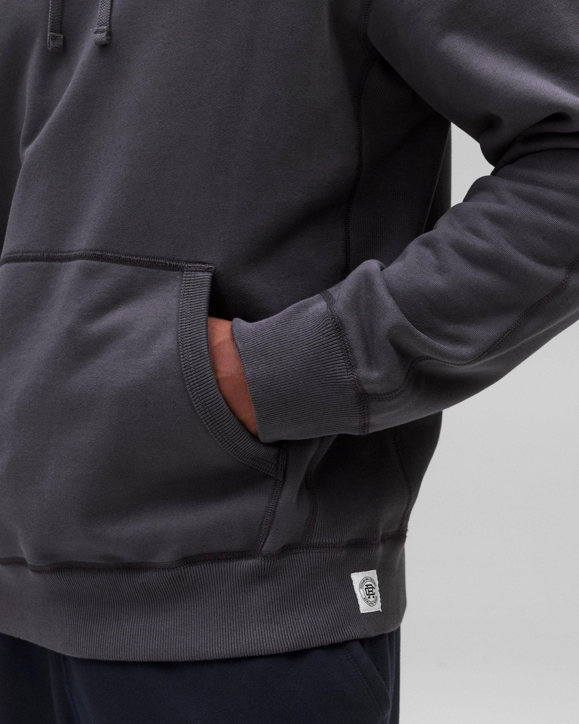 Kyoto Black Midweight Terry Slim Hoodie Male Product Image