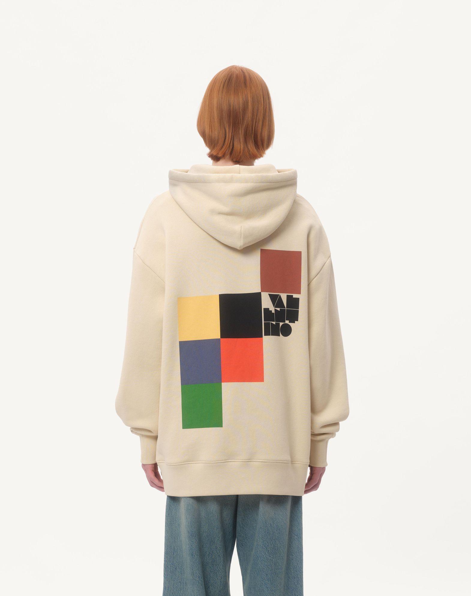 Cotton Hooded Sweatshirt With Pavillon Des Folies Print Product Image