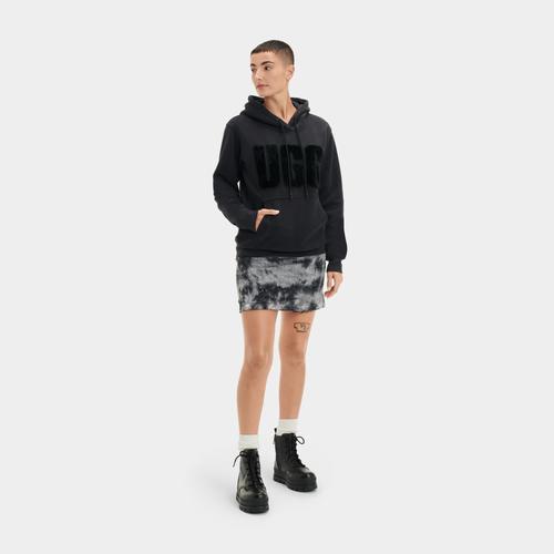 Womens Fuzzy Logo Hoodie Product Image