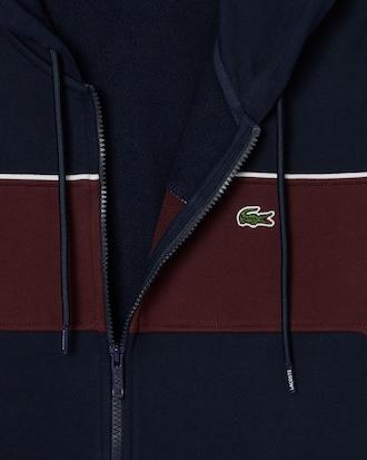 Men's Zip-Up Colorblock Hoodie Product Image