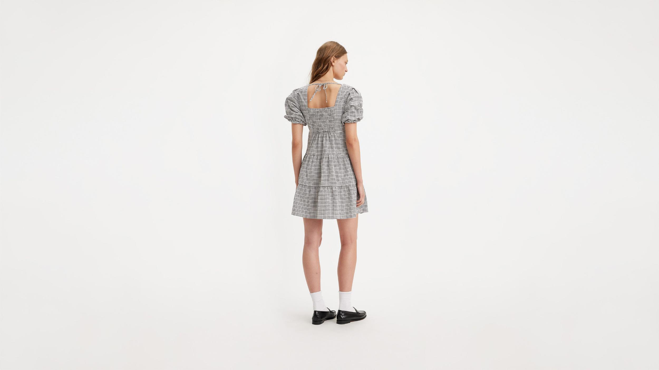 Volume Sleeve Tiered Dress Product Image