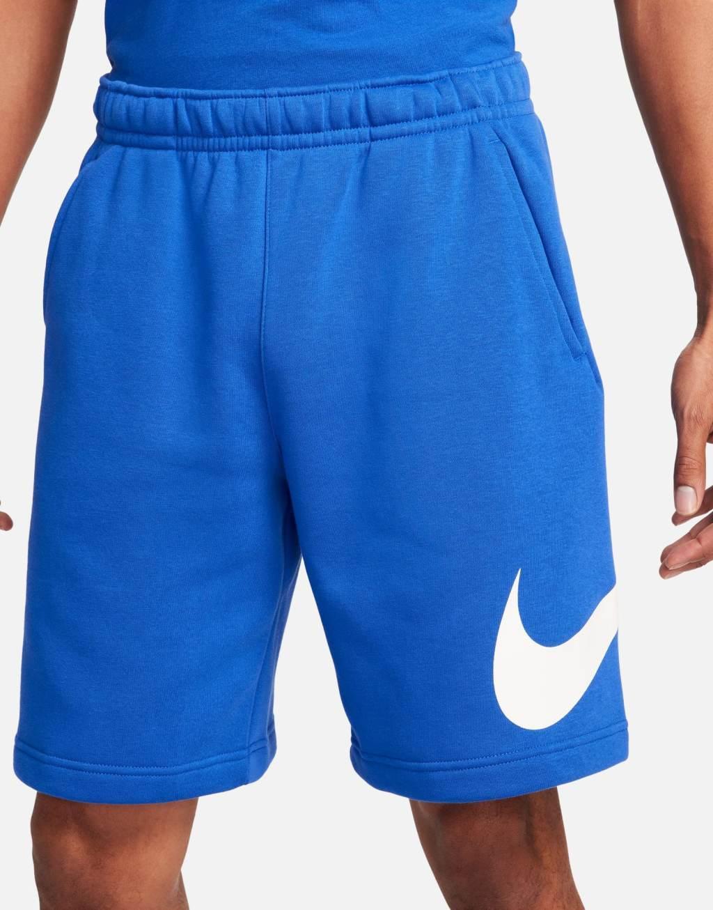 Nike Club graphic shorts in blue  Product Image