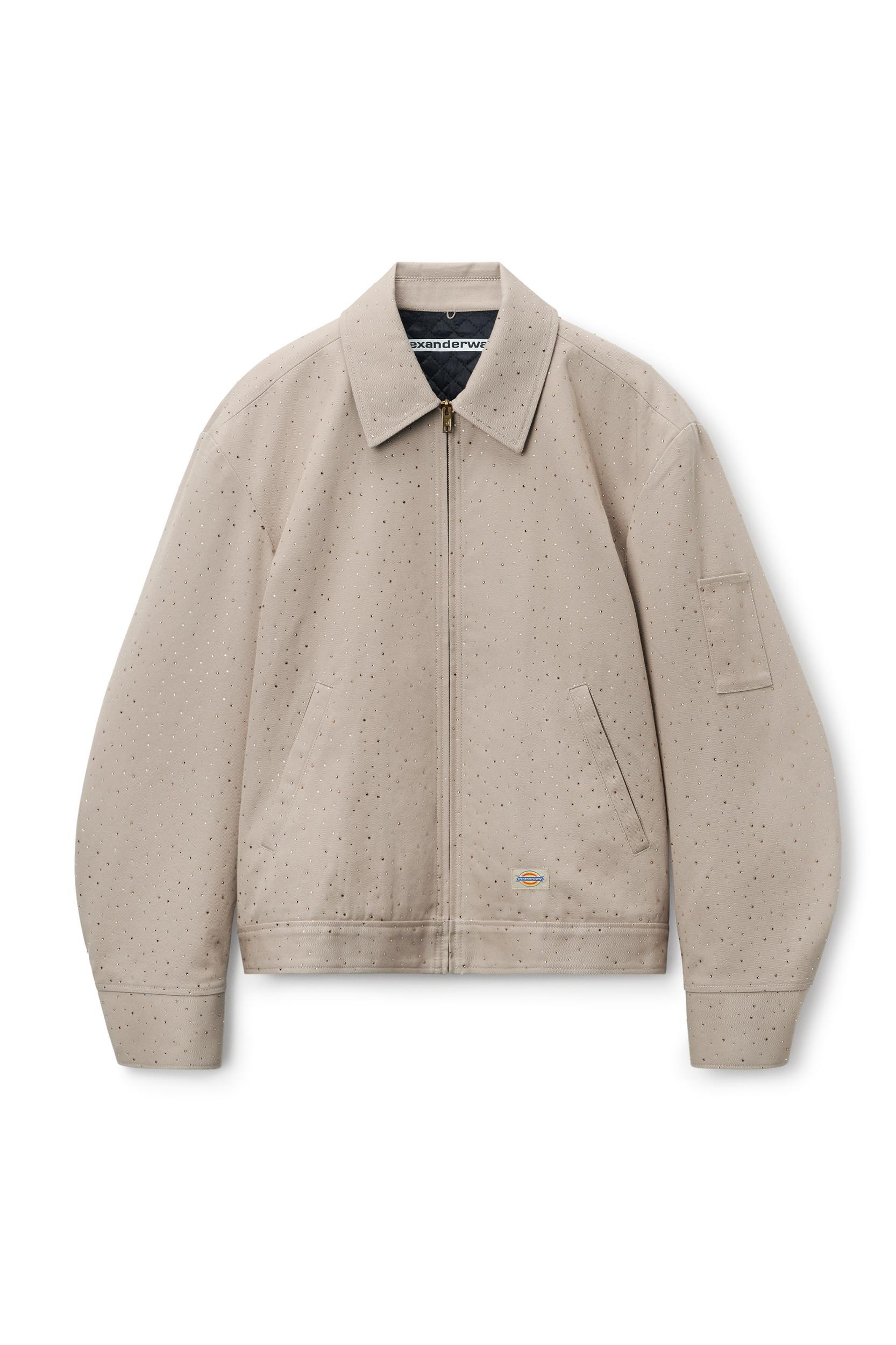 Crystal Hotfix Workwear-inspired Jacket Product Image
