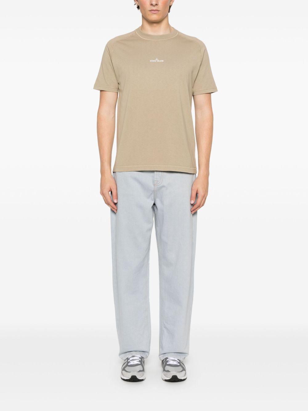 STONE ISLAND Short-sleeved T-shirt In Neutrals Product Image