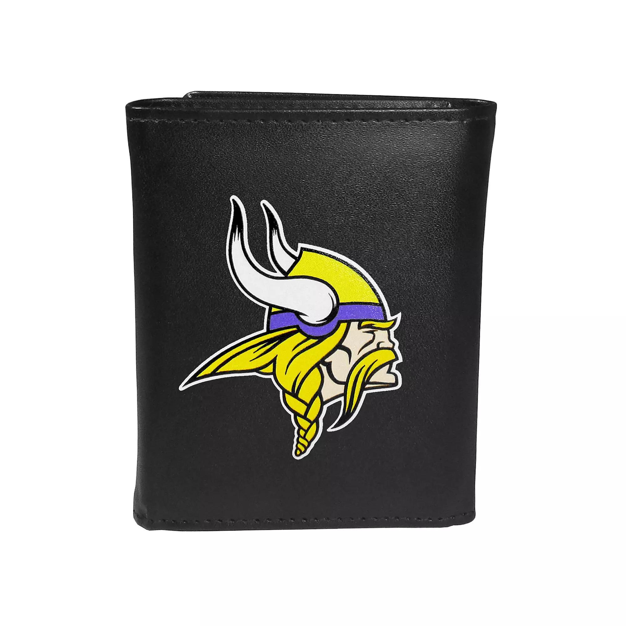 Men's Minnesota Vikings Logo Tri-Fold Wallet, Team Product Image