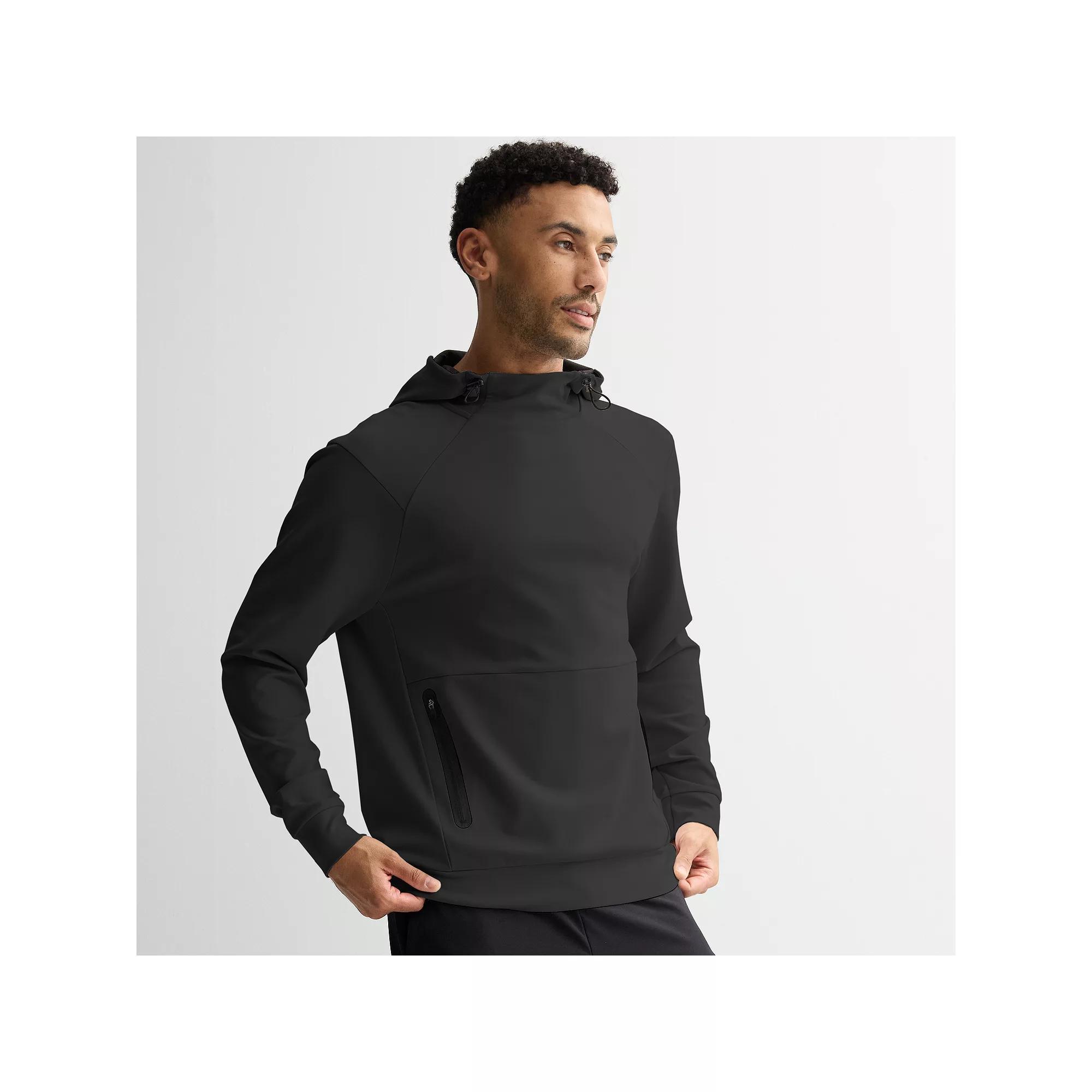 Men's Tek Gear® Performance Ponte Pullover Hoodie, Size: XL, Mineral Black Product Image
