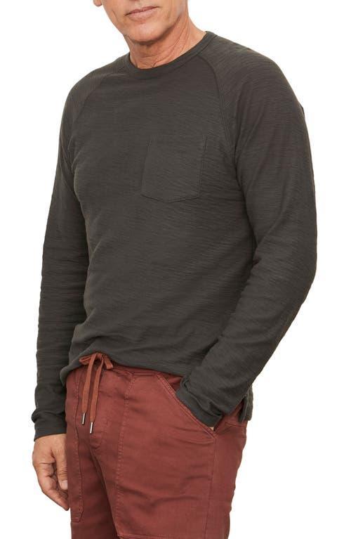 Mens Cotton Long Sleeve Pocket Crew T-Shirt, Coastal Blue, Size S Vince Product Image