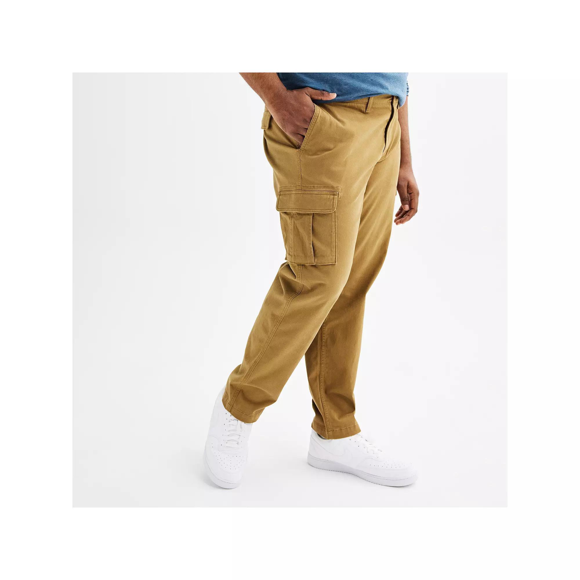 Big & Tall Sonoma Goods For Life® Flexwear Straight-Fit Cargo Pants, Men's, Size: 46X29, Dark Green Product Image