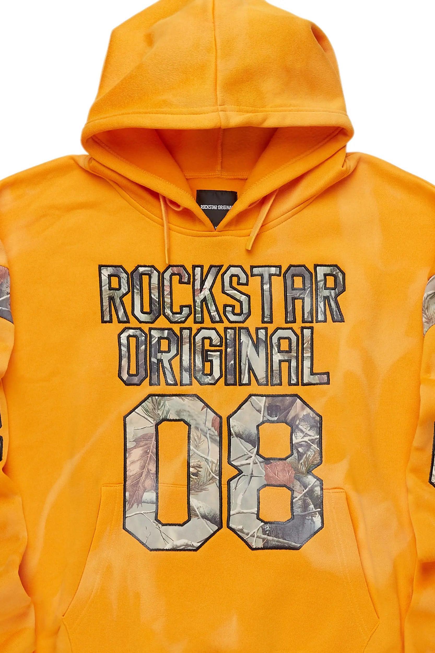 Atiya Orange Oversized Hoodie Female Product Image