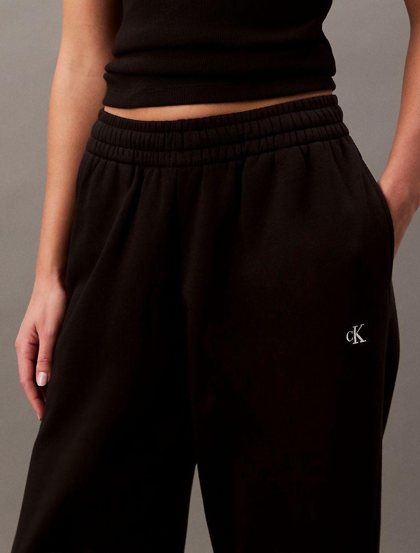 Calvin Klein Womens Archive Logo Fleece Joggers - Grey - L Product Image