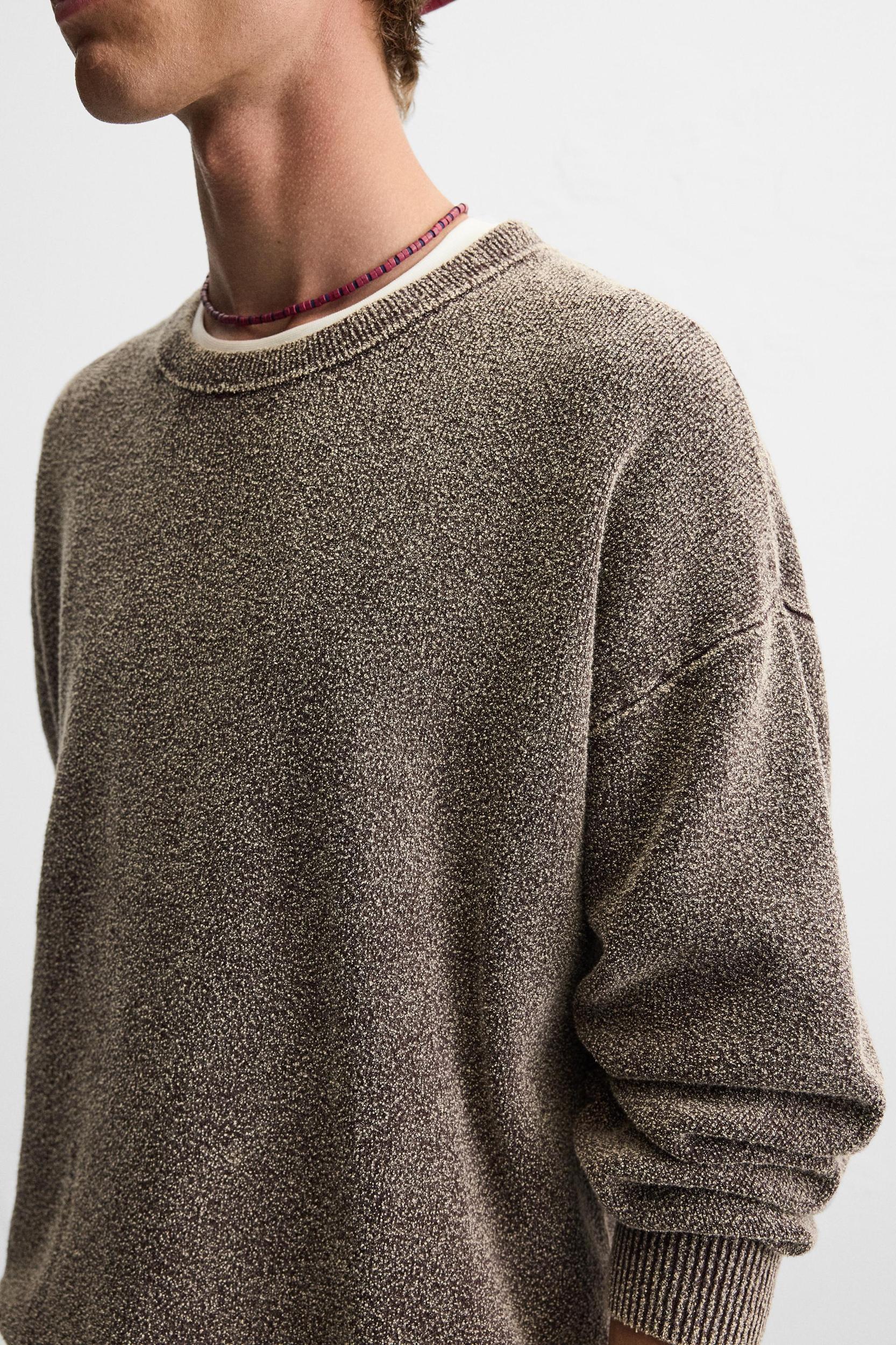 WASHED BOUCLÉ SWEATER Product Image