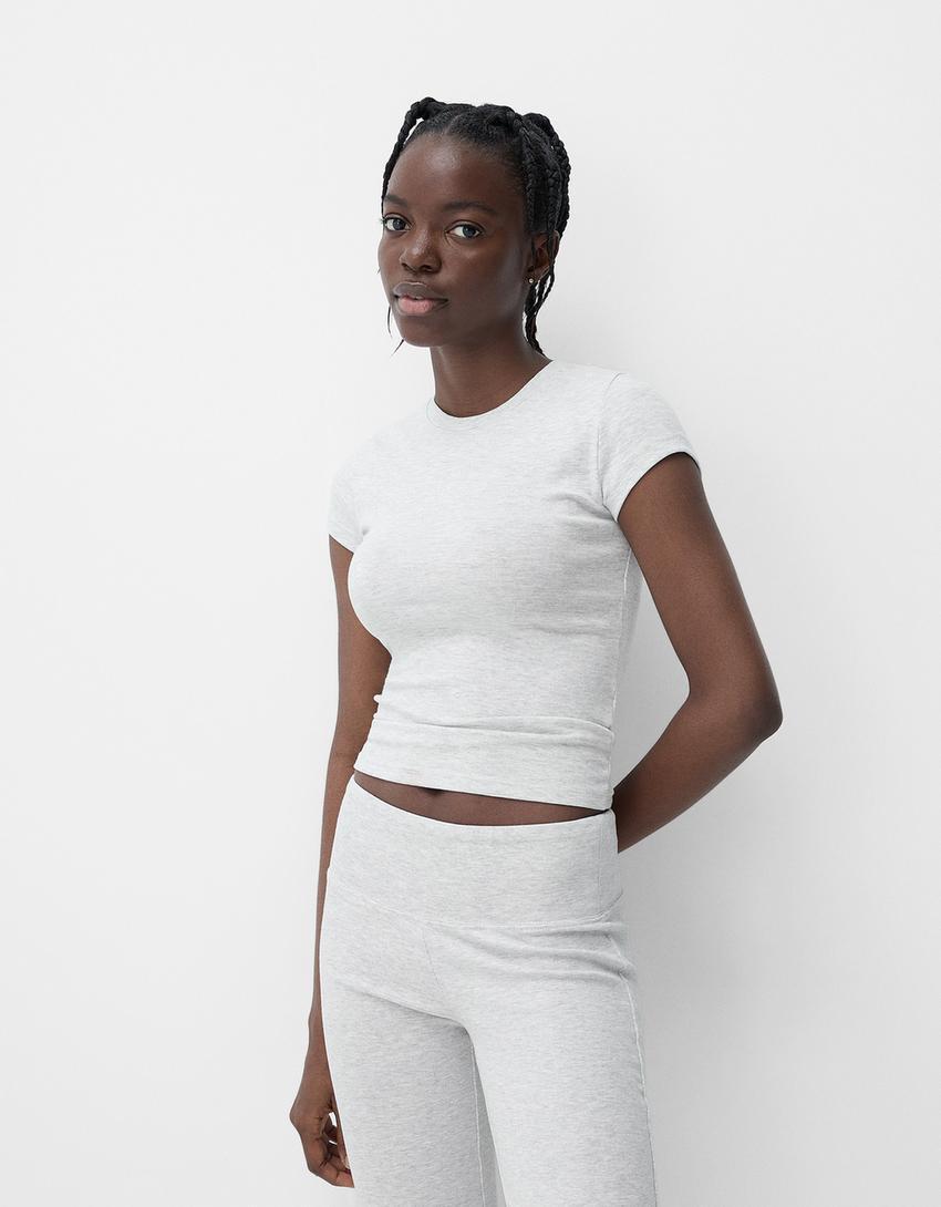 Short sleeve T-shirt with a scoop neck Product Image
