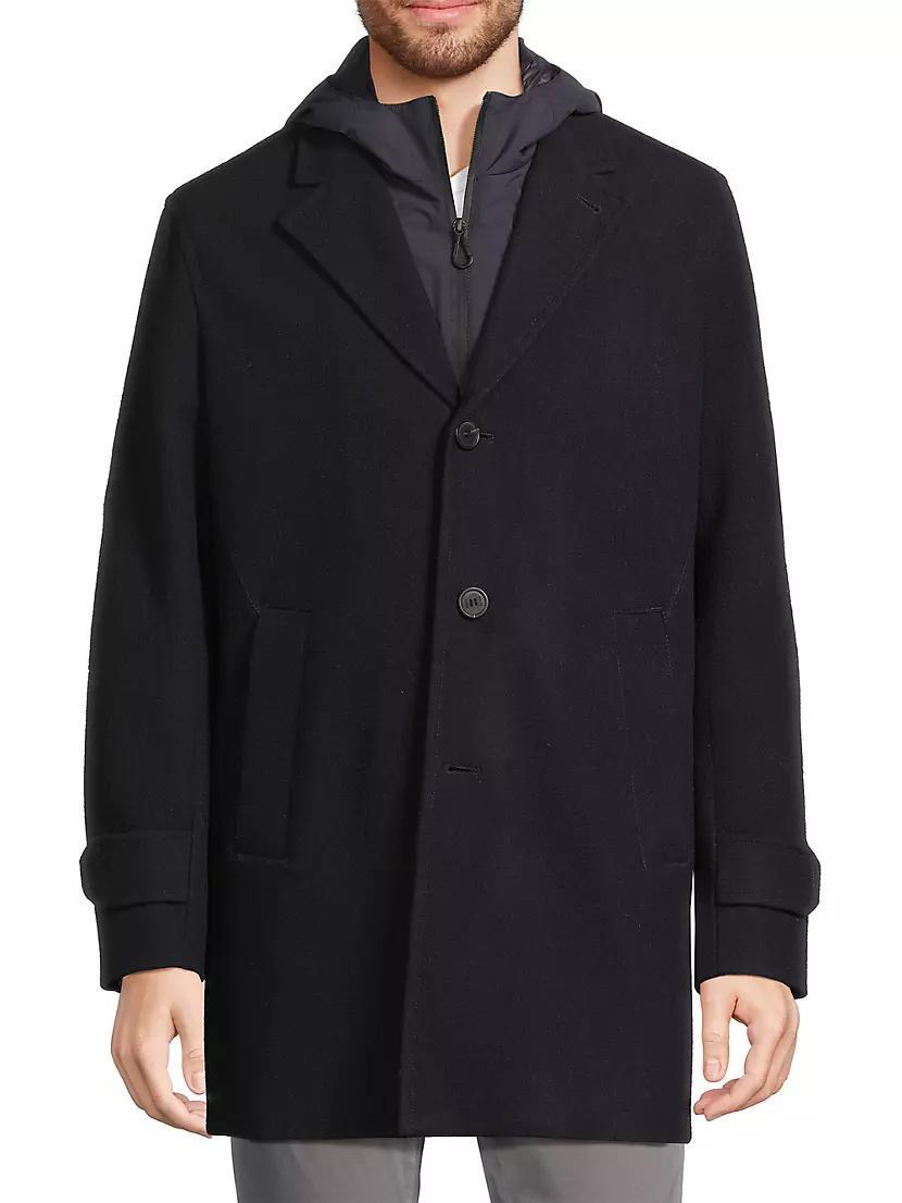 Geraldo Layered Wool Coat Product Image