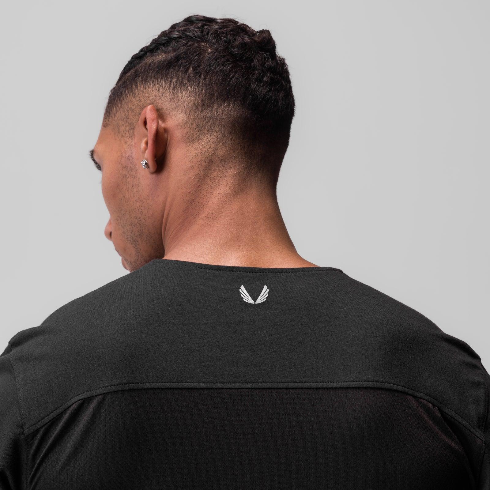 0846. CottonPlus™ Standard Mesh Back Tee - Black Product Image
