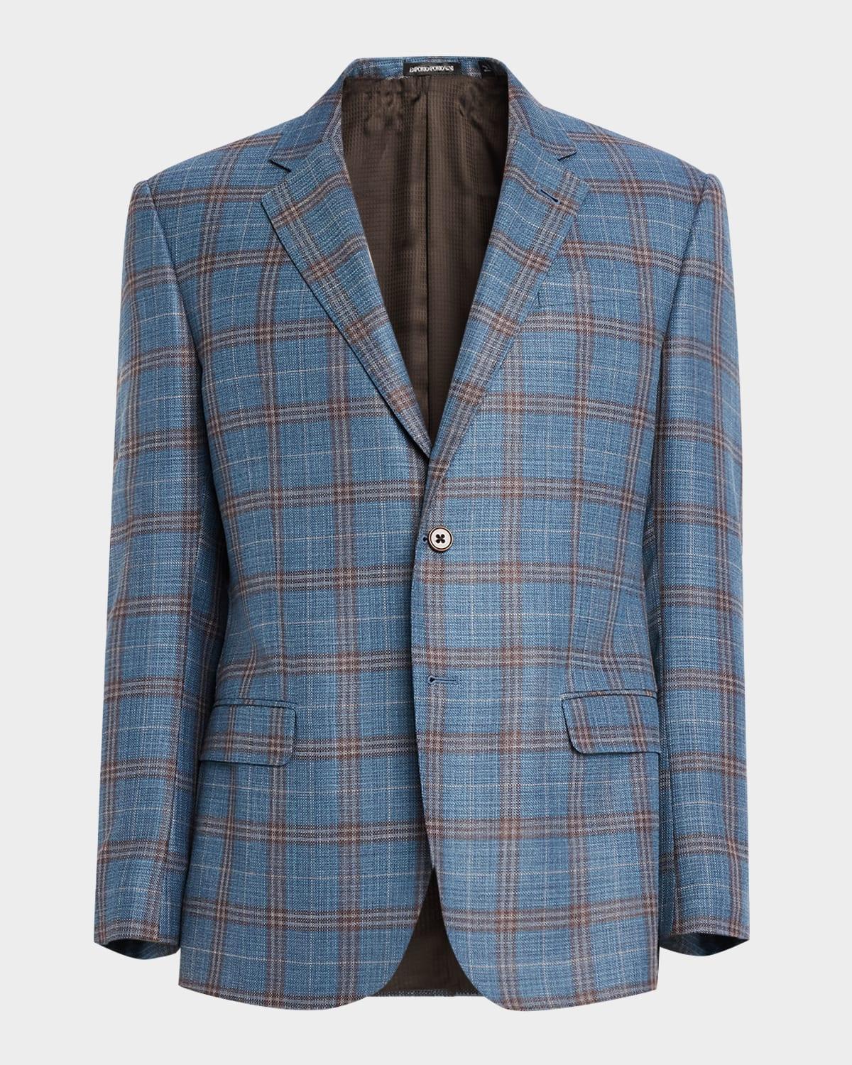 Mens Plaid Wool Sportcoat Product Image
