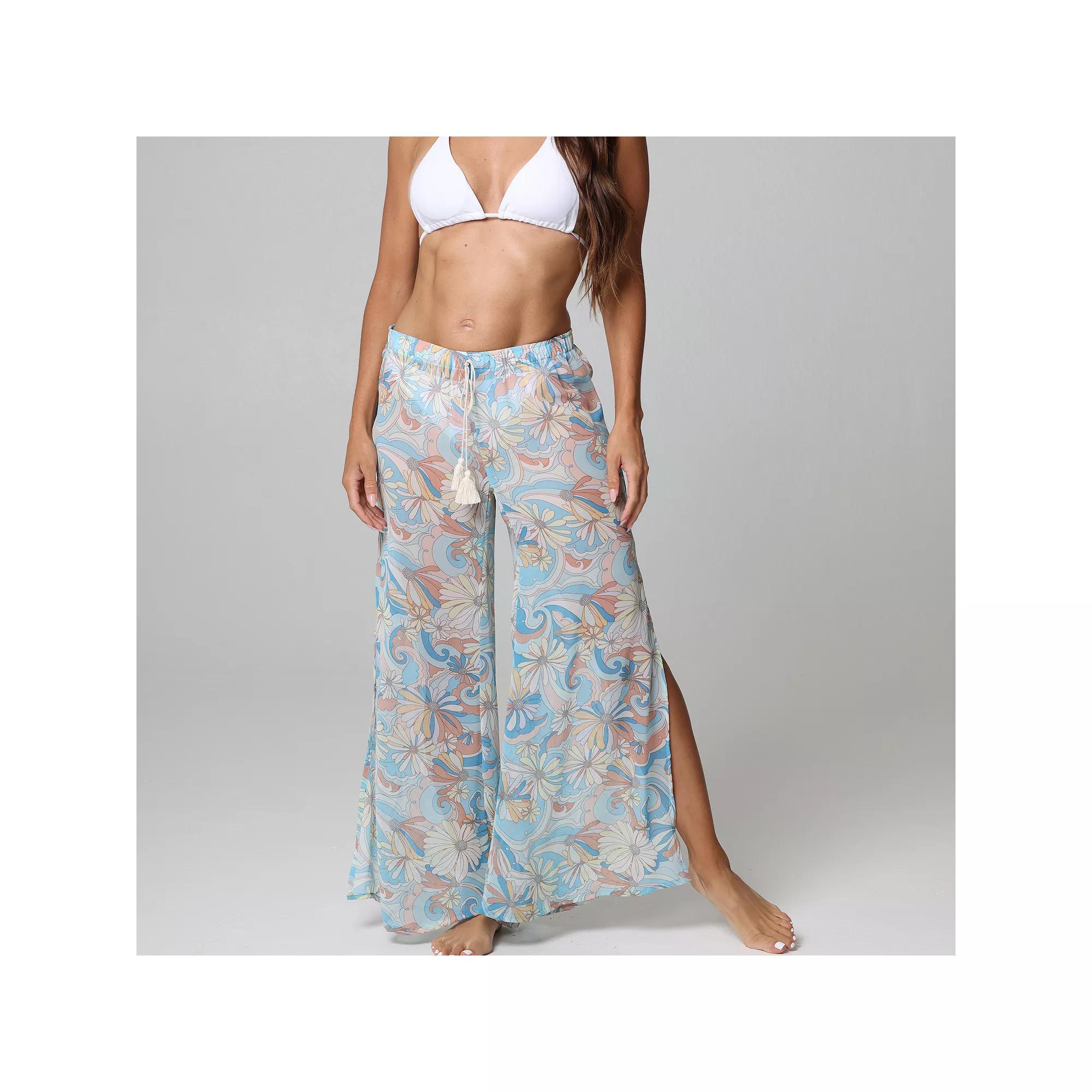 Womens J. Valdi Fly Away Swim Cover-Up Pants Product Image