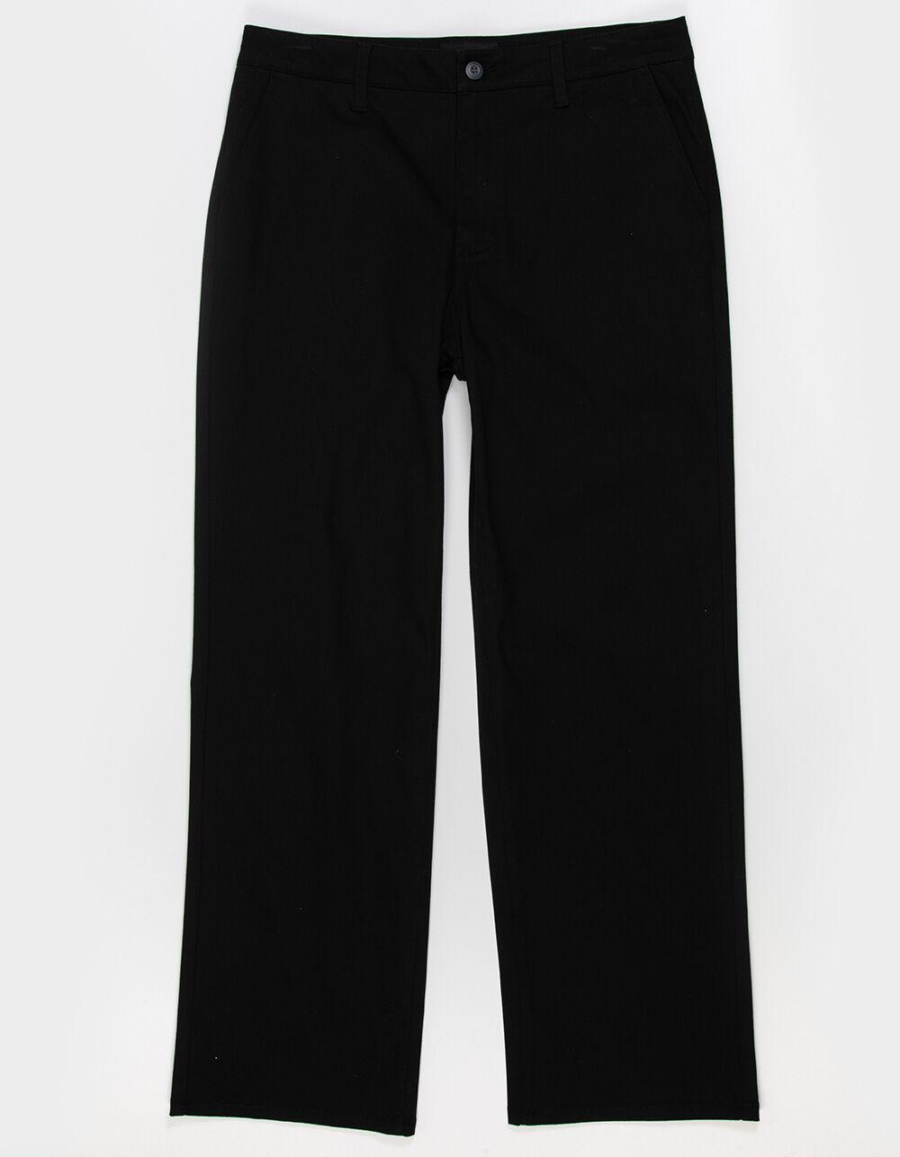 RSQ Mens Loose Fit Stretch Chino Pants - BLACK Product Image