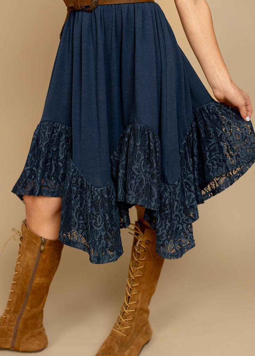 Nemia Dress in Navy Girls Product Image