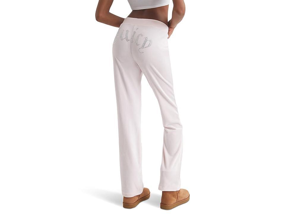 Juicy Couture Womens OG Big Bling Velour Track Pants Product Image