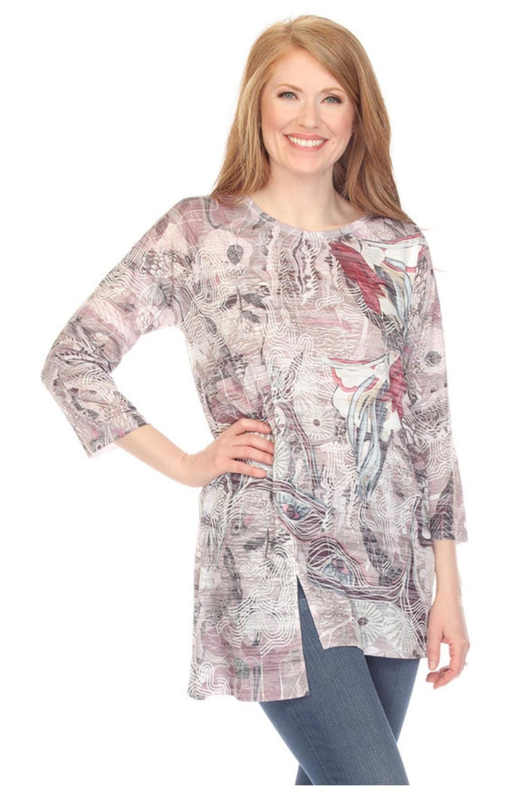 Tulip Burnout Long Top Product Image