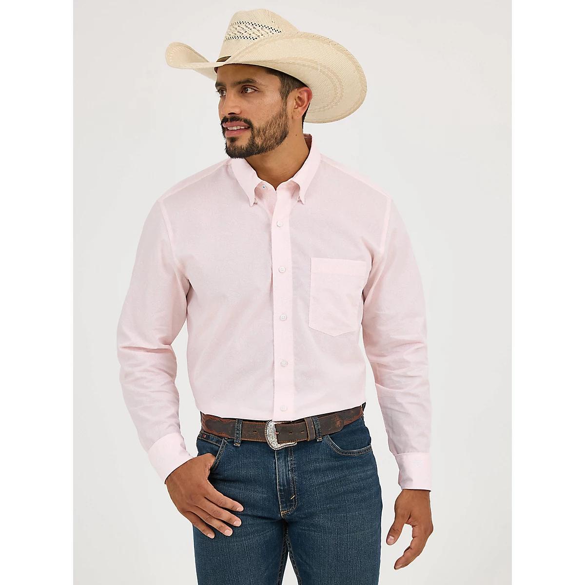 Men's Cody Johnson One Pocket Button Down Shirt in Gray Contrast Product Image