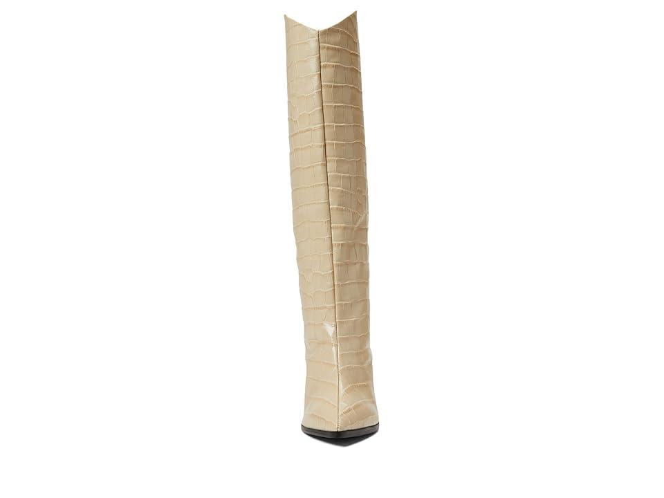 Maryana Block Crocodile-Embossed Leather Boot Product Image