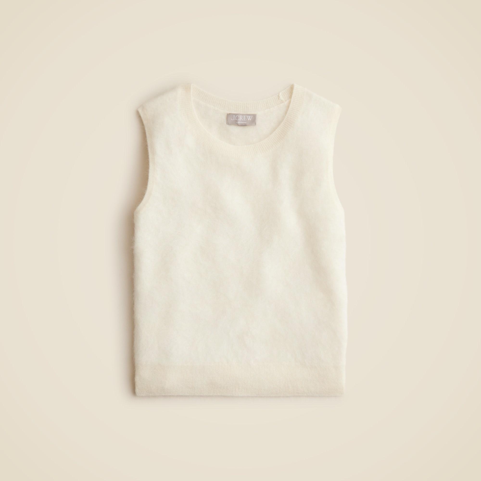 Brushed cashmere sweater shell Product Image