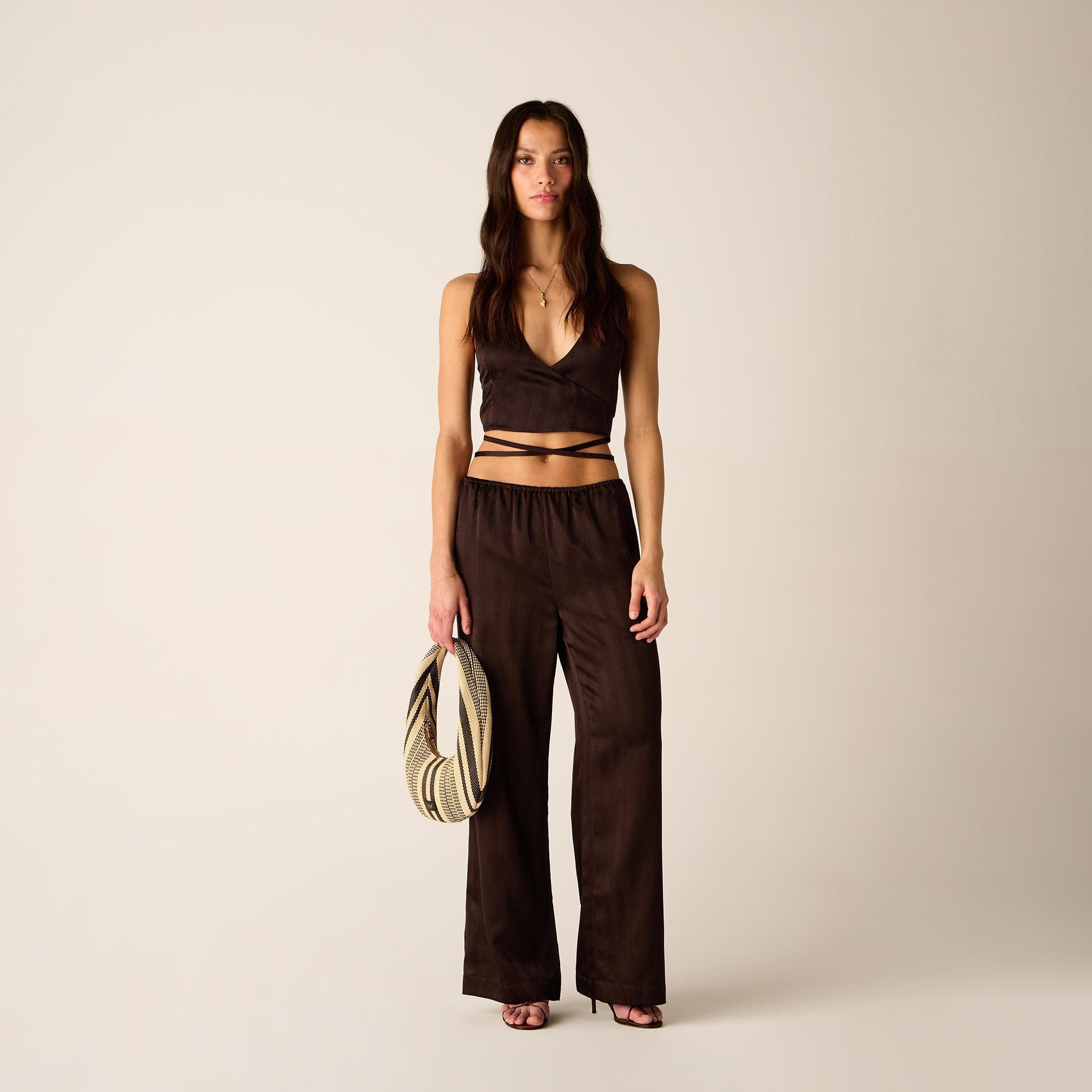 Burberry Jane Silk Trousers Female Product Image